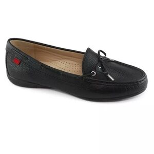 Ladies Black Slip-on Loafer by Marc Joseph,  Style Diana